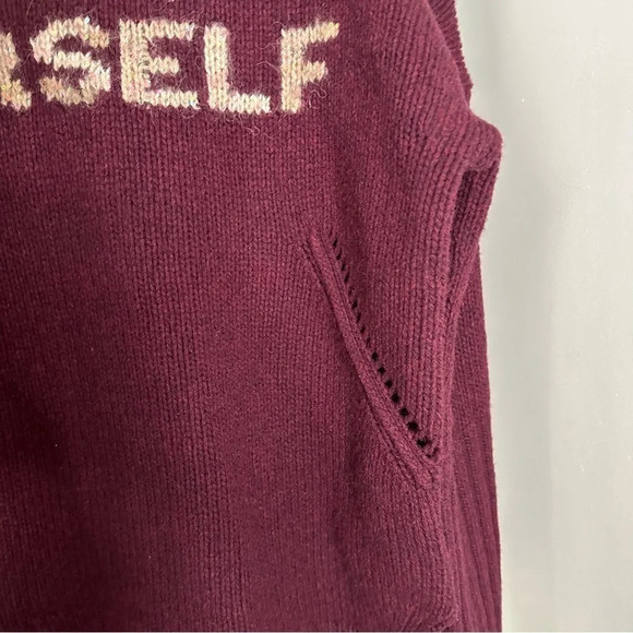 ZADIG & VOLTAIRE Alma Purple Love Yourself Pullover Sweater Knit SZ XS - Picture 10 of 15